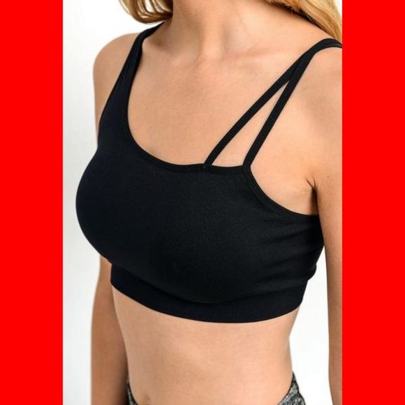 Mono B Other - Contrast Strap Seamless Sports Bra